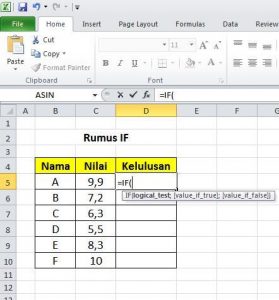 Rumus IF Excel Rumus IF Excel