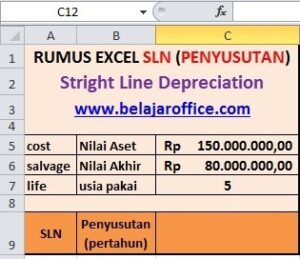 Contoh Rumus Excel SLN