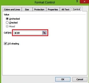 Format Control Option Button
