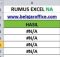 Rumus Excel NA