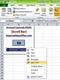View Code Scroll Bar ActiveX Control