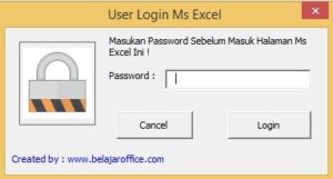 Form Login Password Excel VBA