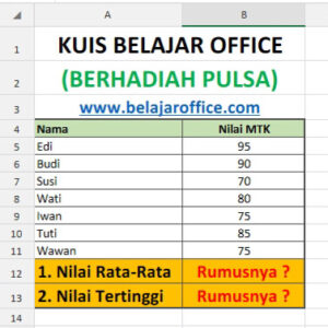Kuis Belajar Office